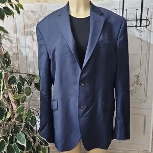 Ted Baker 100% Wool Endurance Navy 2 Button Blazer 46R